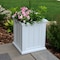 Mayne Cape Cod Patio Planter 16x16 - White 4837-W - alternate 1